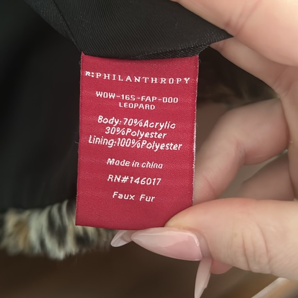 N:Philanthropy faux fur leopard jacket - Picture 4 of 9